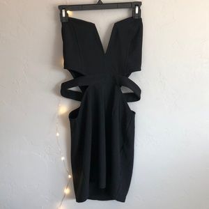 Vegas style little black dress